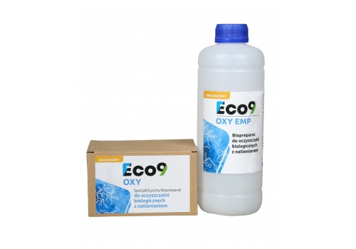 Eco9 OXY - mieszanka bakterii do przydomowych oczyszczalni biologicznych z napowietrzaniem (tlenowych).