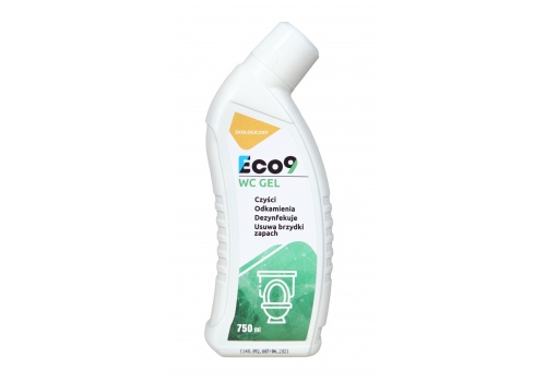 Eco9 WC GEL - ekologiczny preparat do toalet, przyjazny dla pożytecznych bakterii.