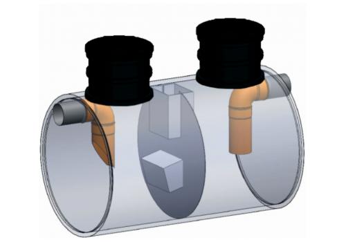 HYDROCARBON SEPARATORS WITH BY-PASS