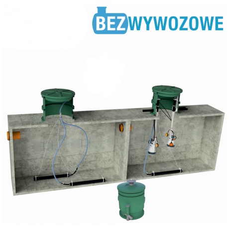 Retrofit 2-10 P do szamb dwu i trzykomorowych- SILVER